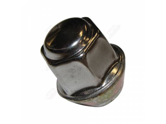 LUG NUT, Wheel, Hex Capped Cone Seat, 7/16