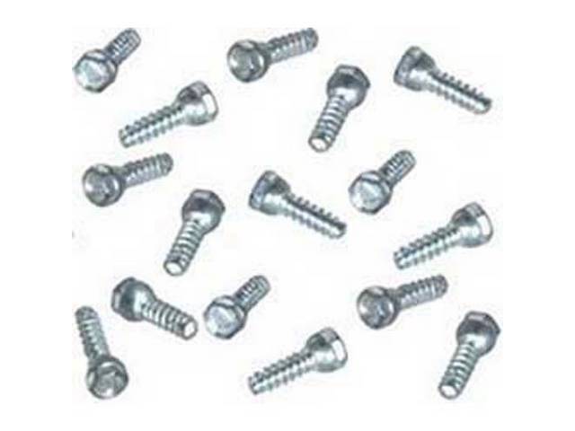 Wheel Center Hub Cap Bolt Kit, Rally, 16-pieces, Attaches Center Cap to Hub Cap, Does 4 Caps, reproduction