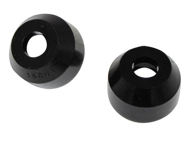 Black Graphite Polyurethane Tie Rod Dust Boot Set, round-style, 2-piece kit, Energy Suspension