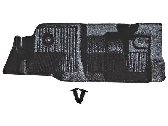Carpet To Dash Trim Cover, Black, does not incl attaching hardware, reproduction
