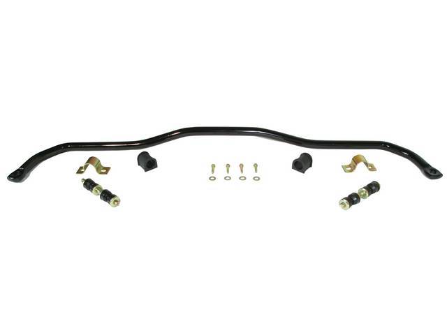 Sway Bar, Front, 1 1/8 Inch O.D., Black Powder Coated Finish, Incl black bushings and mounting hardware