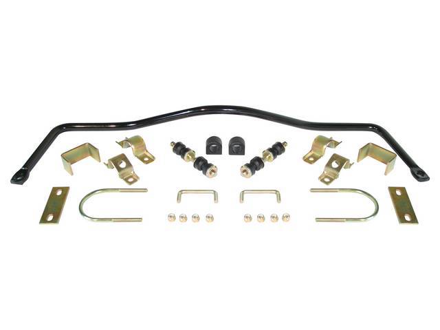 Sway Bar, Rear, 3/4 Inch O.D., Black Powder Coated Finish, Incl black bushings and mounting hardware