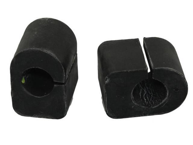 Sway Bar Mount Bushing Set, rubber, fits 3/4 Inch O.D. Sway Bar, includes 2-pc, reproduction