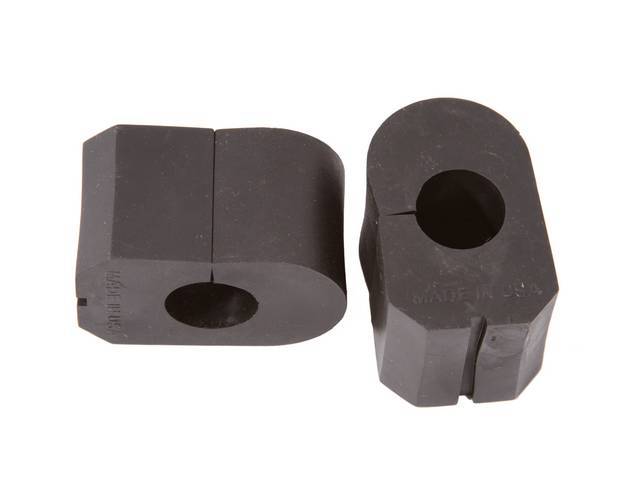 Sway Bar Mount Bushing Set, rubber, fits 13/16 Inch O.D. Sway Bar, reproduction