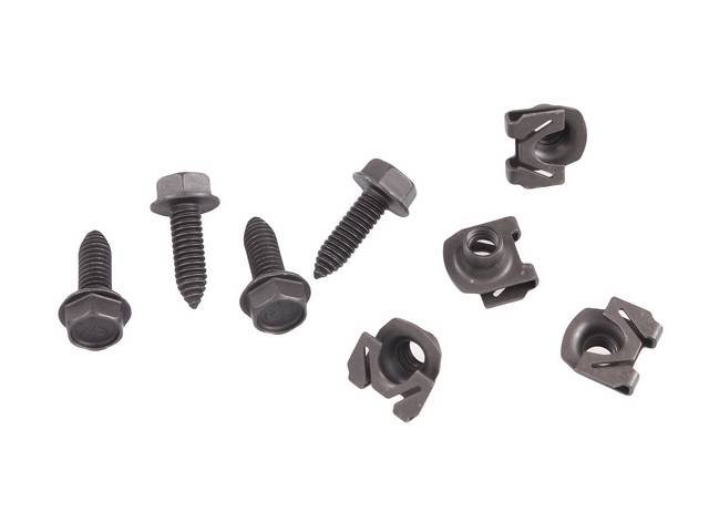 Lower Front Shock Mounting Fastener Kit, 8-pc, OE Correct AMK Products reproduction