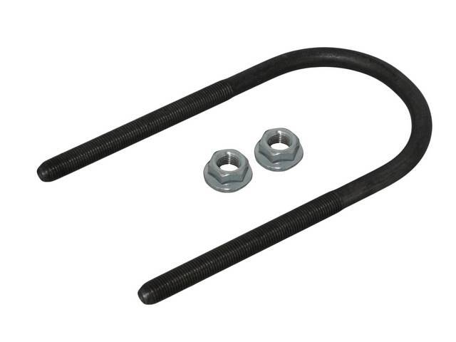 Rear Spring to Axle U-Bolt, includes nuts with built-in washers, reproduction
