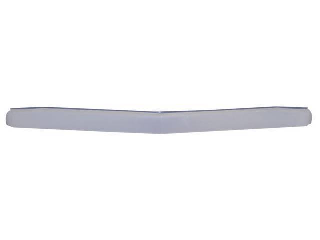 Front Center Spoiler, White ABS-Plastic, incl lower gray sealing strip, reproduction