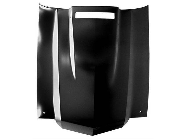 Steel Hood, Cowl Induction, W/ Induction (Flapper Door) and Hood Pin Cutouts, Welded Sections,EDP-coated repro