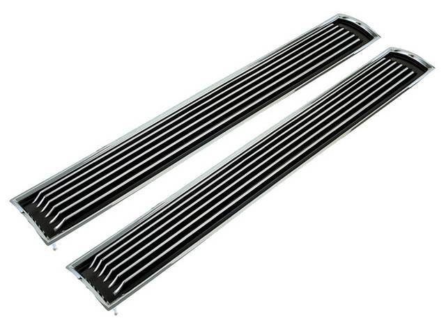 ORNAMENT, Hood, Super Sport, Correct Die-Cast Chrome W/ Black Accents, Sold As Each, Repro