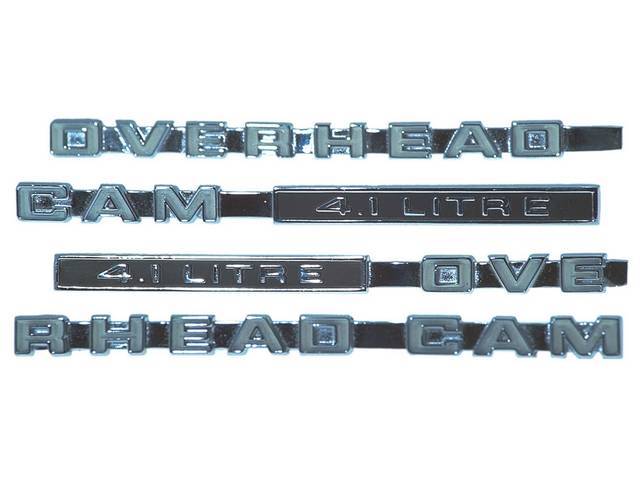 *CAM 4.1 LITRE* Hood Emblem Set, Good Quality reproduction