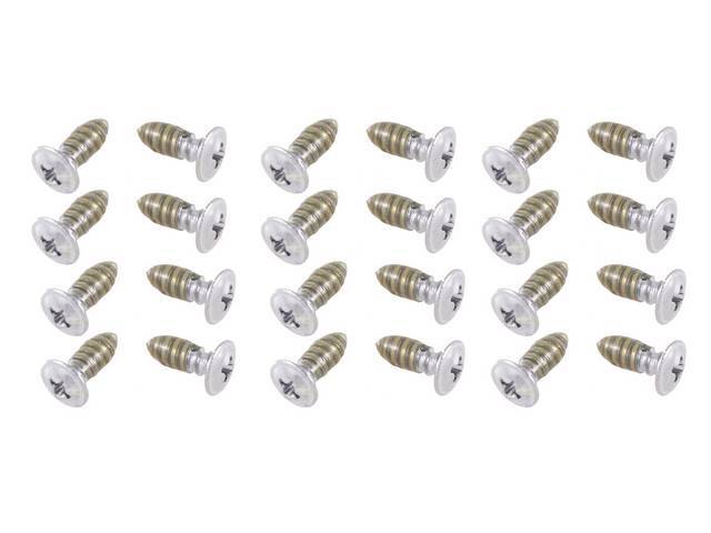 Wheel Opening Moldings Fastener Kit, 28-pc, OE Correct AMK Products reproduction