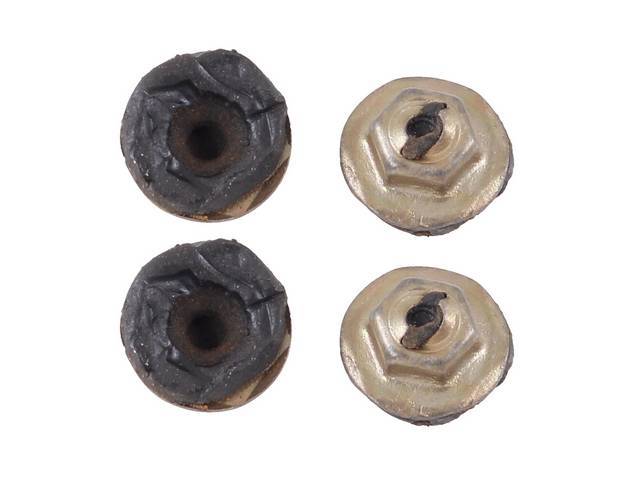 Nameplate Fastener Kit, Fender, 4-pc, OE Correct AMK Products reproduction