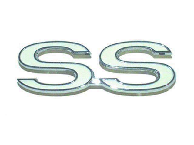 Fender / Trunk Emblem, *SS*,OE Correct GM Licensed Reproduction