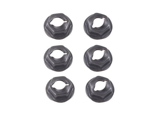 Nameplate Fastener Kit, Fender, *SS*, *Z/28* or *350*, 6-pc, OE Correct AMK Products reproduction