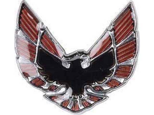 *Bird* Fender Emblem, cloisonne on chrome, reproduction