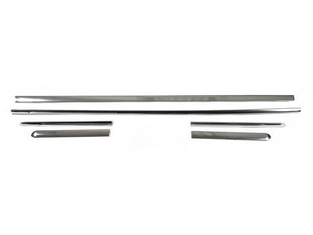Rally Sport Rocker Panel Molding Set, 6-pc set for (1968)