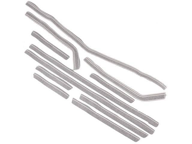Black "SS" Stripe Kit, 11-piece kit for (68 Chevelle)