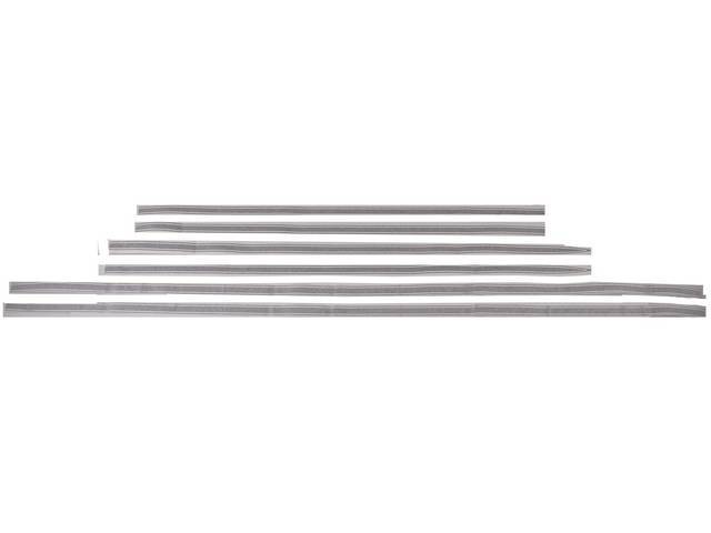 Black "SS" Stripe Kit, 6-piece kit for (69 El Camino)