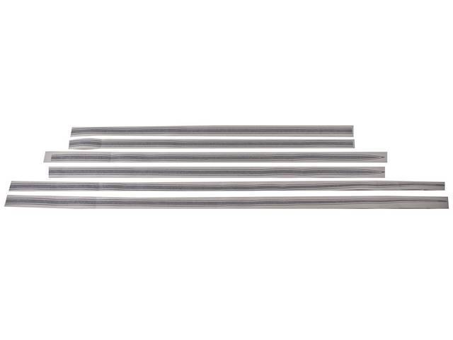 Black "SS" Stripe Kit, 6-piece kit for (69 Chevelle)