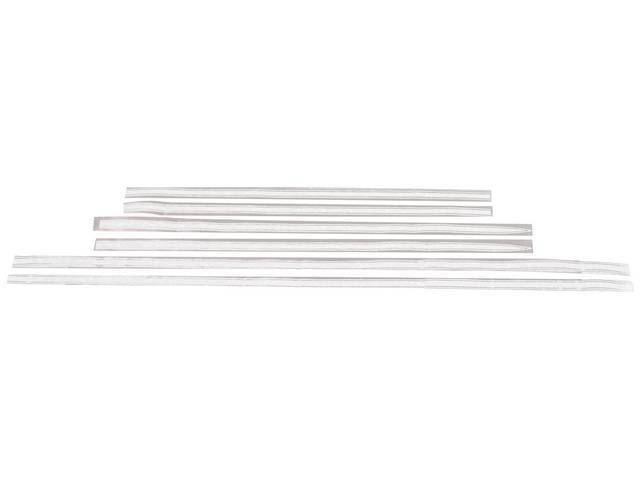 White "SS" Stripe Kit, 6-piece kit for (69 El Camino)