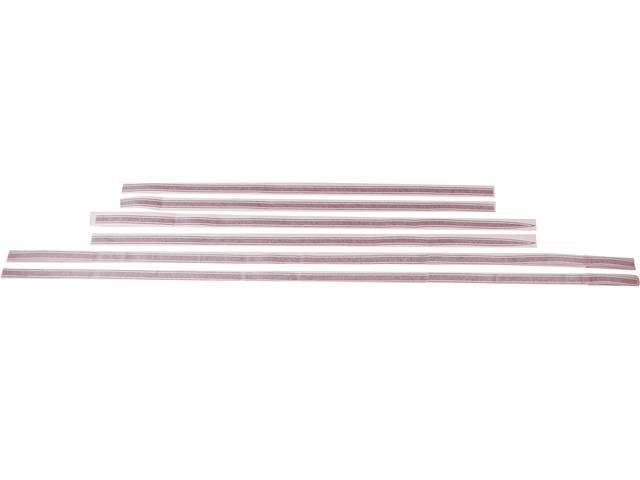 Red "SS" Stripe Kit, 6-piece kit for (69 El Camino)