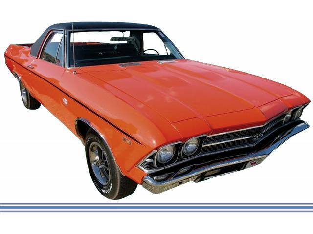 Metallic Blue "SS" Stripe Kit, 6-piece kit for (69 El Camino)