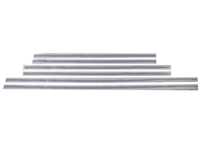Metallic Blue "SS" Stripe Kit, 6-piece kit for (69 Chevelle)