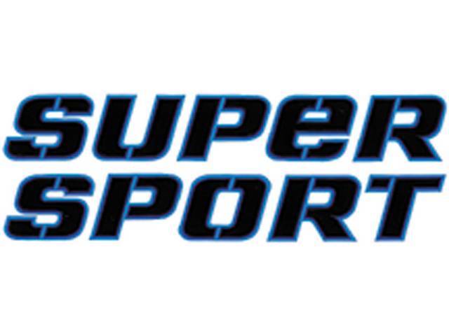 STRIPE KIT, *Super Sport*, Light Blue / Medium Blue / Dark Blue, includes 2 large *Super Sport* door names, 1 small *Super Sport* tail gate name, full 3 color upper and lower bodyside stripe kit - includes fenders, doors, and quarter / bedside panel strip