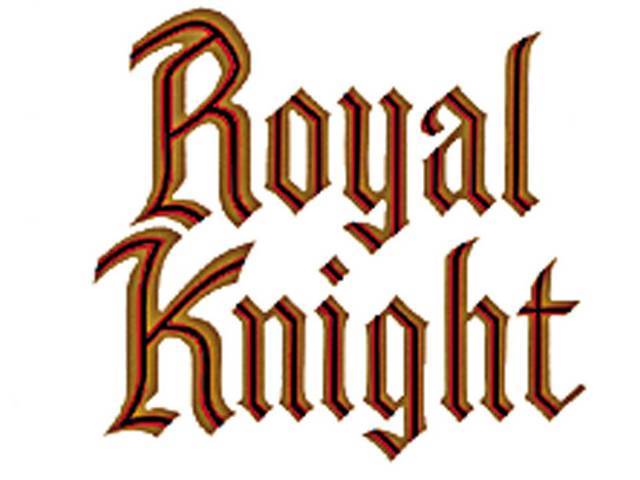 STRIPE KIT, *Royal Knight*, Gold / Orange / Brown, includes 1 large hood decal (dragons on a shield), 2 *Royal Knight* fender decals, 1 *Royal Knight* tail gate decal, full 3-color upper and lower bodyside stripe kit - includes fenders, doors, quarter / b