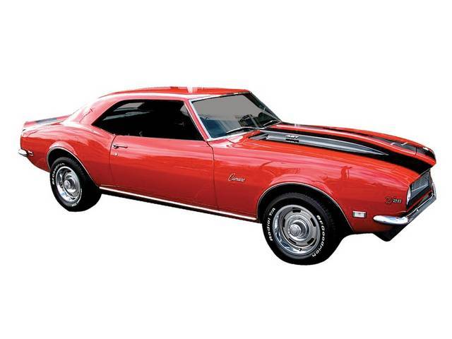 STENCIL KIT, Z/28, Incl RH and LH front cowl stencils, front hood stencils and rear deck stencils, 2 emblem paint masks, squeegee and instructions, Repro