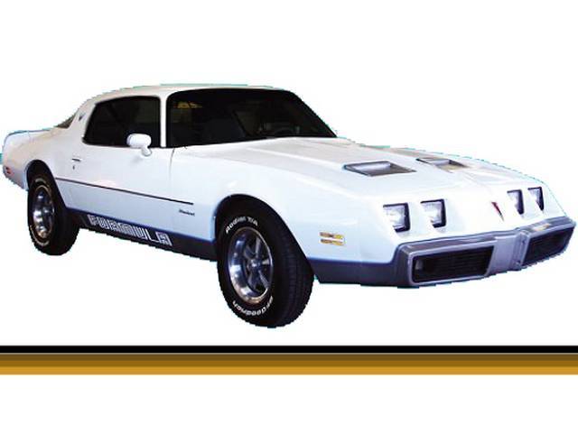 STRIPE, NAME AND BIRD KIT, Formula, Light Gold / Medium Gold / Dark Gold Kit W/ Black Door Decals