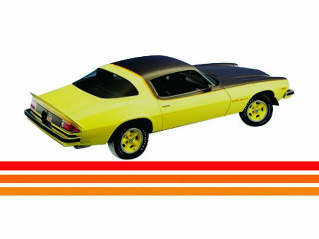 STRIPE KIT, Rally Sport, Red / Orange / Light Orange, incl *Rally Sport* decals, squeegee and instructions, (10), Repro