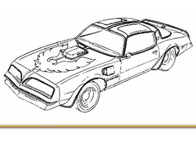 Pre-Molded Stripe Kit, Special Edition T/A, Gold, 46-piece kit