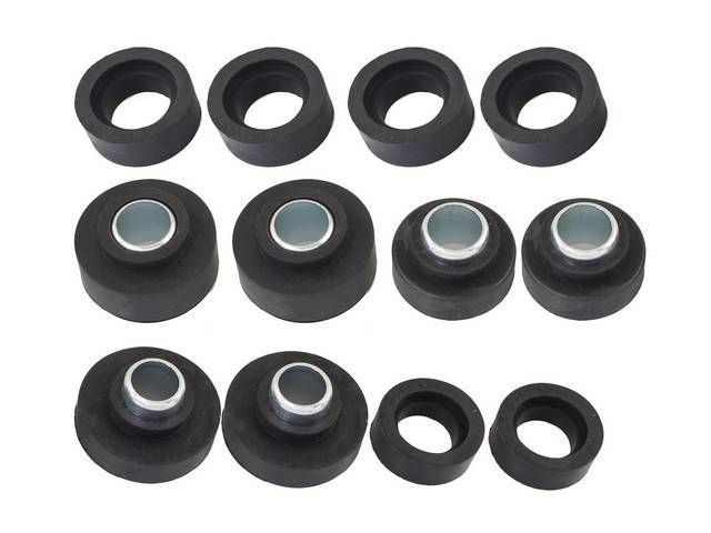 Subframe Rubber Bushing Kit, 12-pieces, reproduction