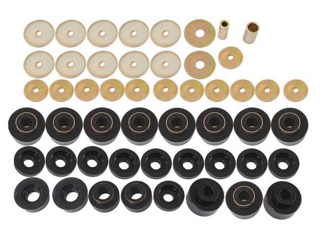 Frame / Body Mount Polyurethane Bushing Kit, Black, Energy Suspension
