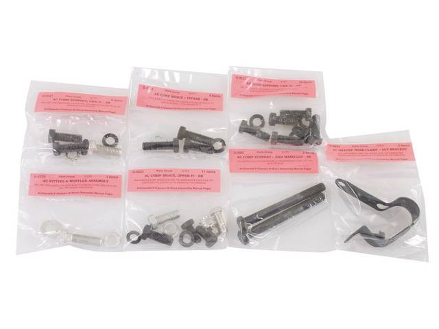 A/C Components to Engine Fastener Kit, 39-pc, OE Correct AMK Products reproduction