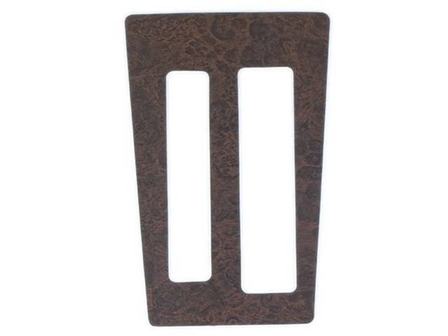 WOODGRAIN INSERT, Console Shift, Shifter lever hole is