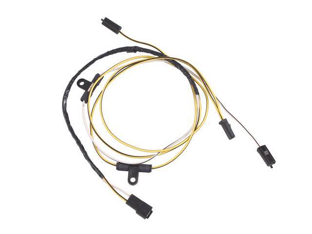 HARNESS, Seat Belt Warning Extension, Intermediate Body Connector to Seat Belt, OE Style Repro