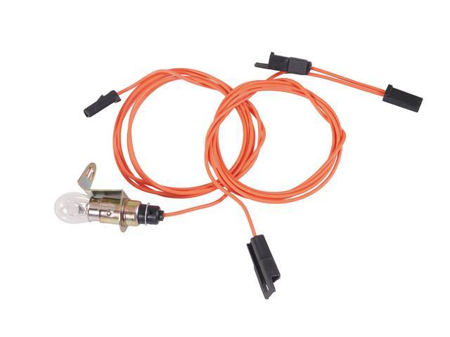 Trunk Light Assembly and Extension Wire, incl lead wire, extension wire, socket and bulb, OE Style reproduction