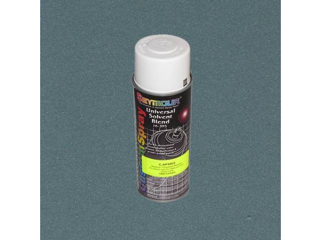 INTERIOR PAINT, ACRYLIC LACQUER, MEDIUM TURQUOISE METALLIC, 12 FLUID OUNCE SPRAY CAN
