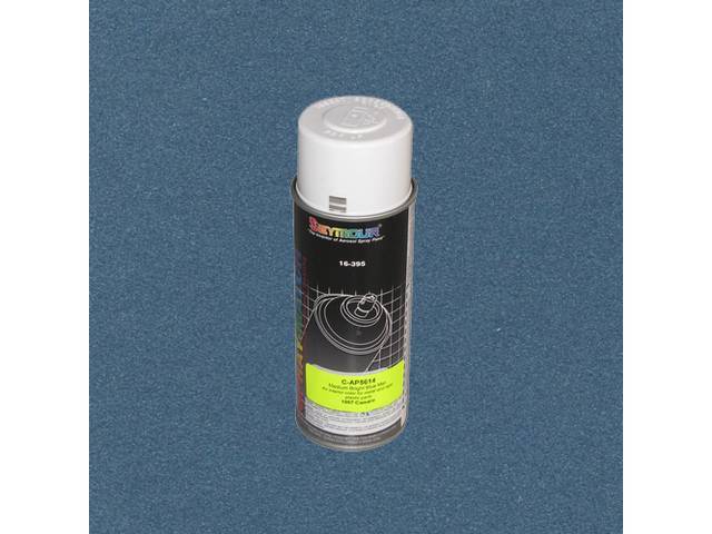 INTERIOR PAINT, ACRYLIC LACQUER, MEDIUM BRIGHT BLUE METALLIC, 12 FLUID OUNCE SPRAY CAN