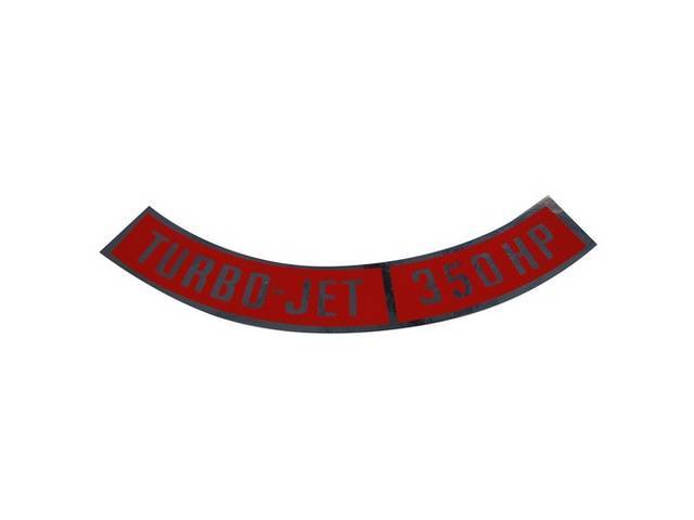 Air Cleaner Decal, TURBO-JET 350 HP (3908964)