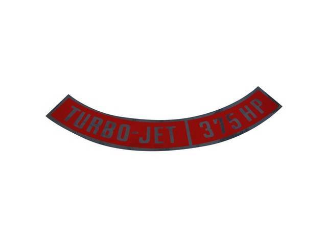 Air Cleaner Decal, TURBO-JET 375 HP (3916144)