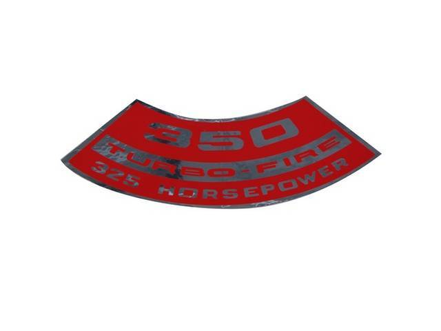Air Cleaner Decal, 350 TURBO-FIRE 325 HP