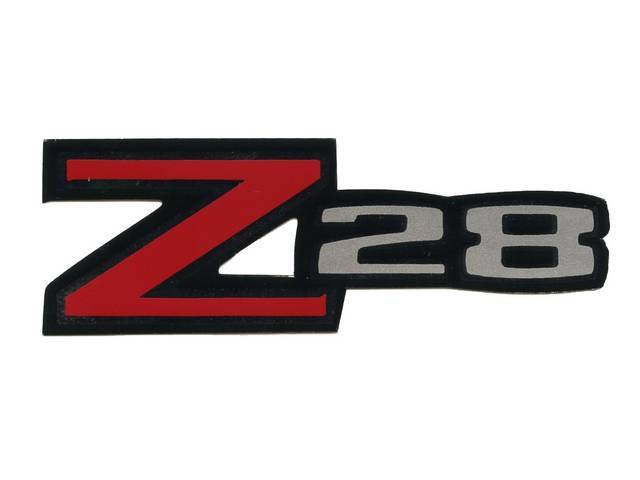 Z/28 Rear Spoiler Decal, repro