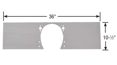 Competition Engineering C4004 1-Piece Motor Plate Small Block Chevy Aluminum