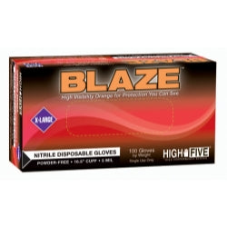 BLAZE Powder Free Nitrile Exam Gloves, XXLarge