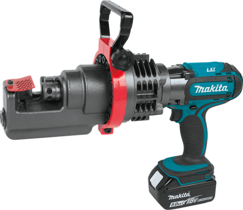 18V LXT™ Lithium-Ion Cordless Rebar Cutter Kit (5.0Ah), Adjustable stopper holds, XCS01T1