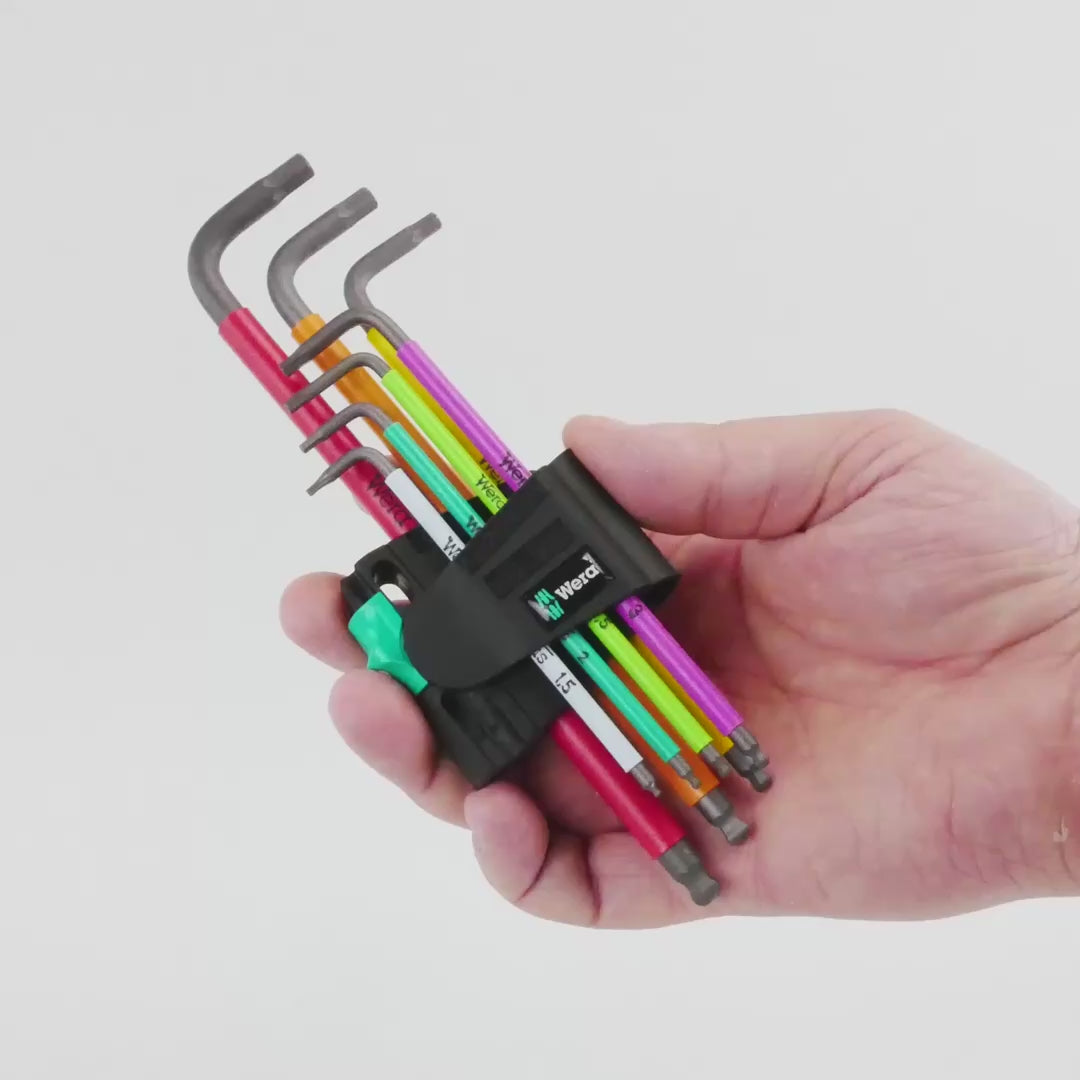 Wera 022534 Multicolour Magnetic Metric Hex L-key Set