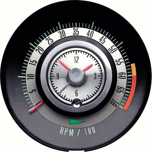 1968 Camaro, Tic-Toc-Tachometer, 6000 Red Line, Z/28, 302, 396/375hp, GM Licensed